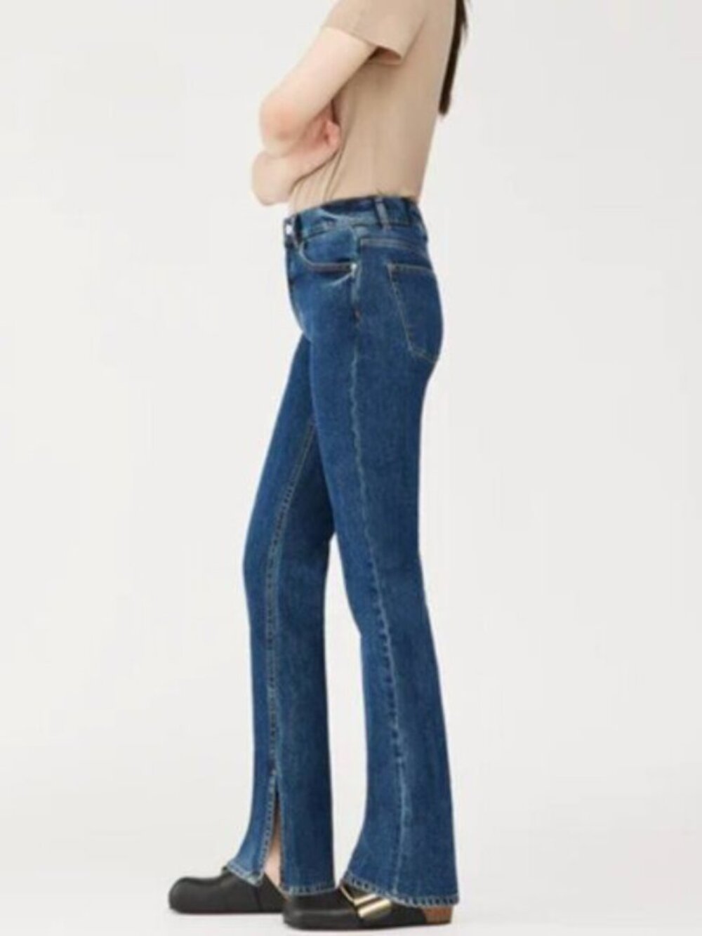 DL1968 Patti Straight Split Hem Jeans